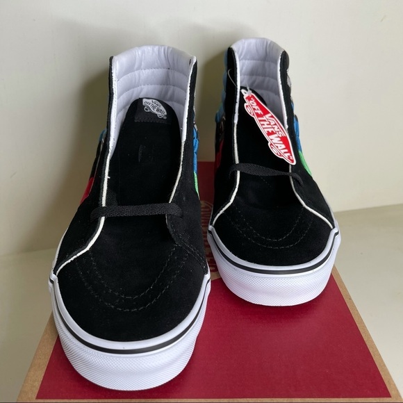 New! VANS Sk8 Hi Top Espiritu Mens Sz 11 Multi Color Skateboard Sneakers. - Picture 3 of 6